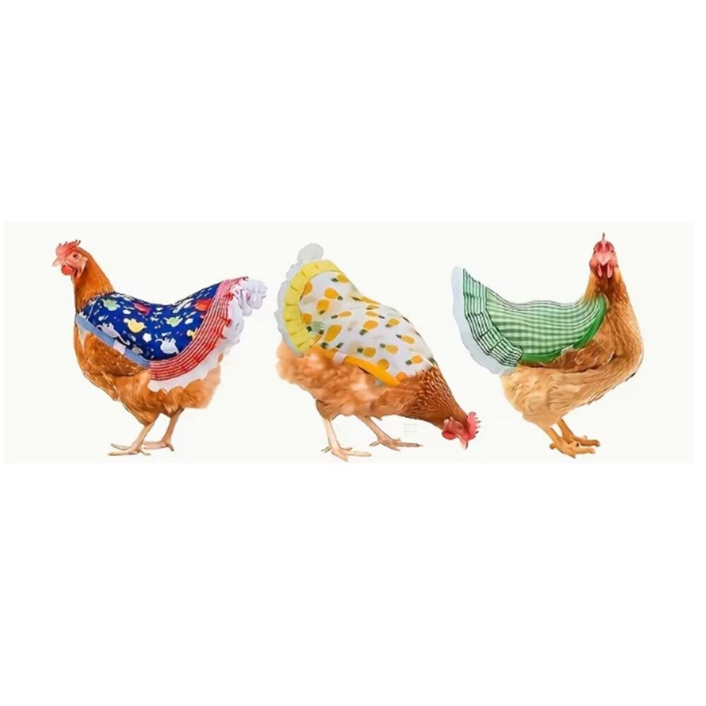 Set of 5 Handmade Hen Saddle: Chicken Apron, Rooster Protection